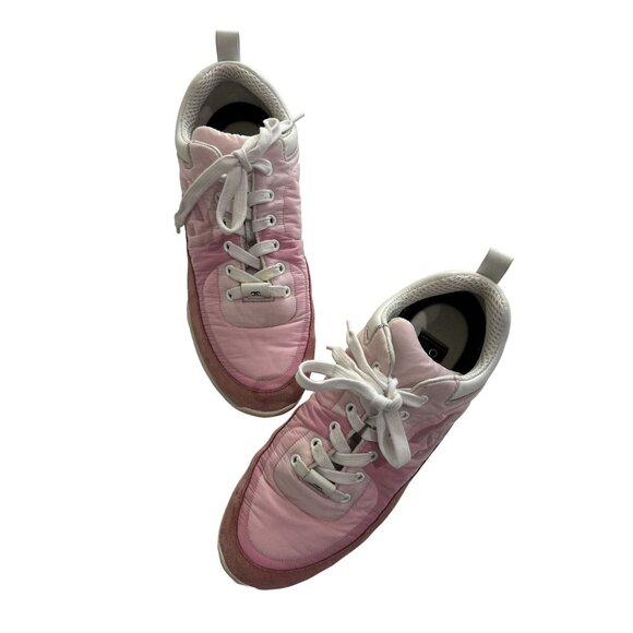 CHANEL Suede Calfskin Sneakers in Pale Pink - Picture 1 of 7